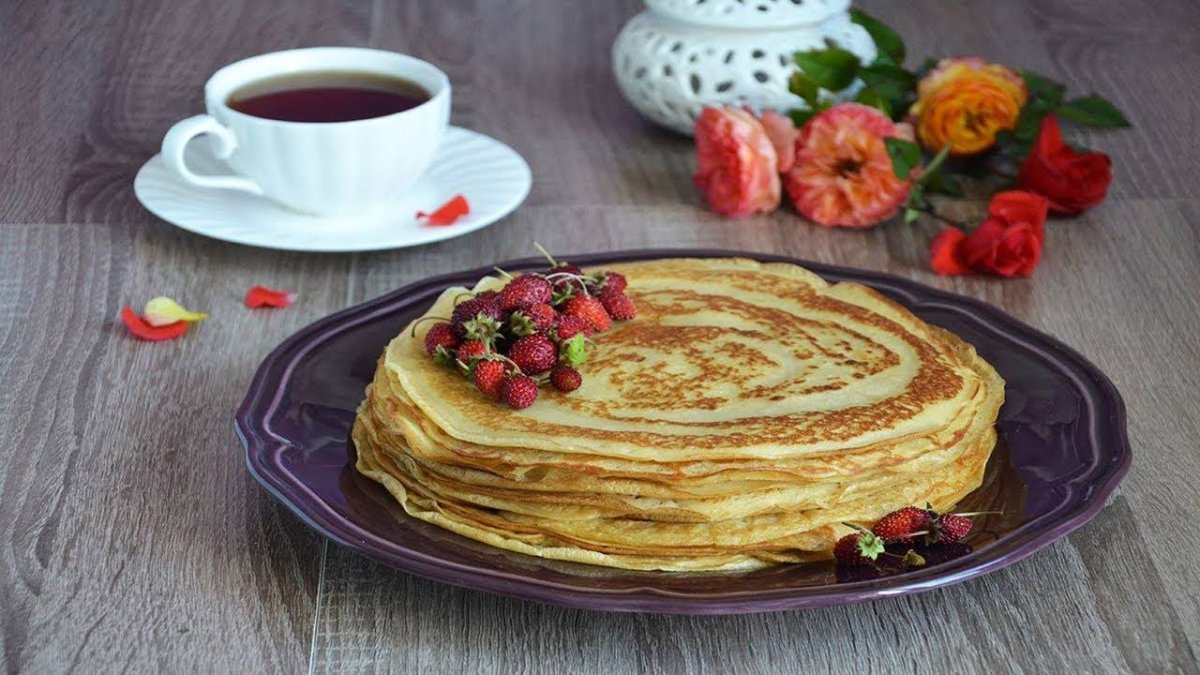 Американские блинчики с кленовым сиропом