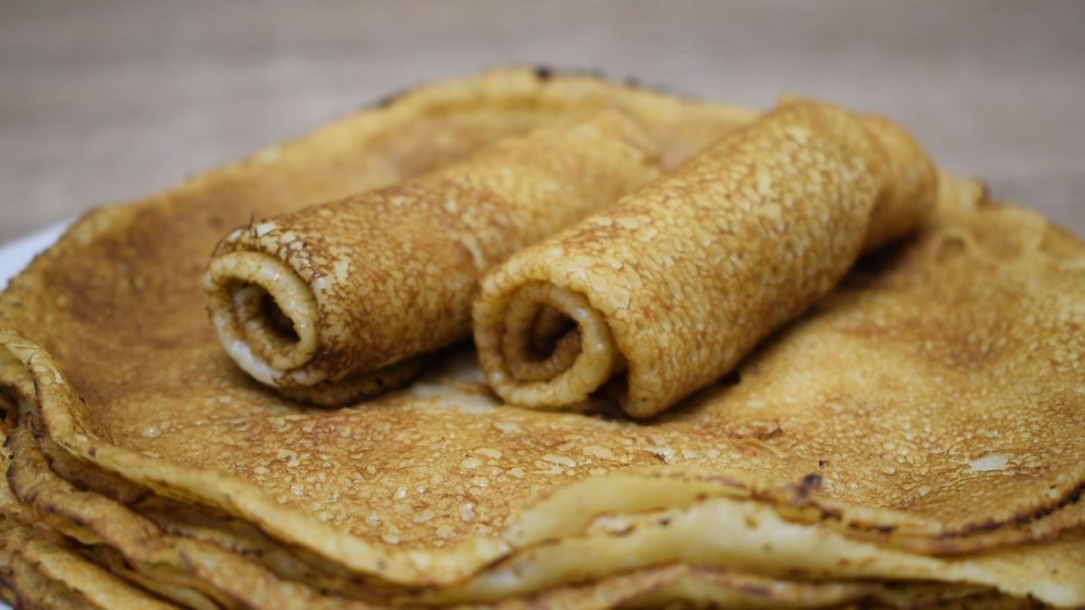 Блины с манкой на молоке