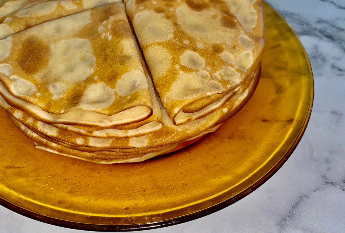 Блины тонкие с дырочками