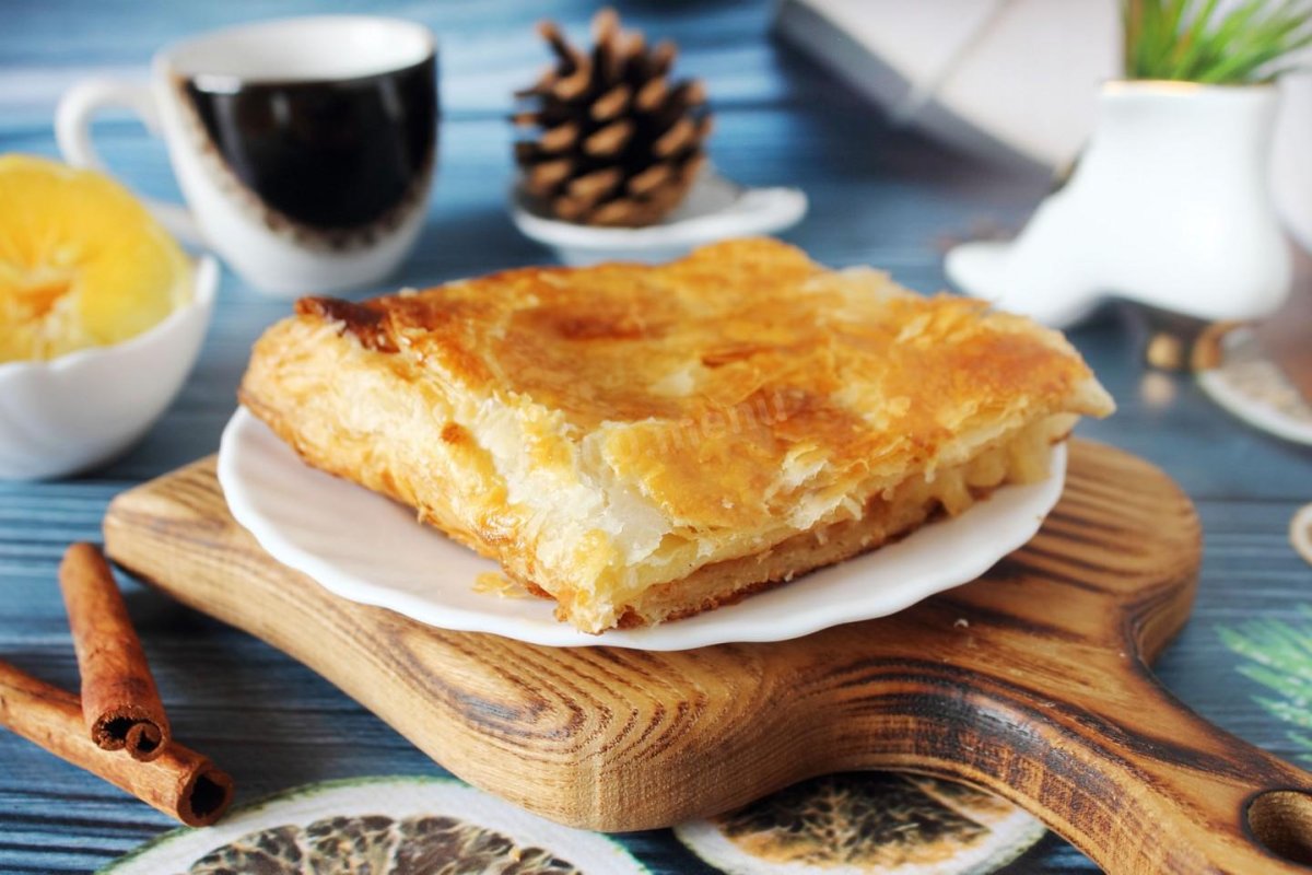 Пирог с курицей и сыром