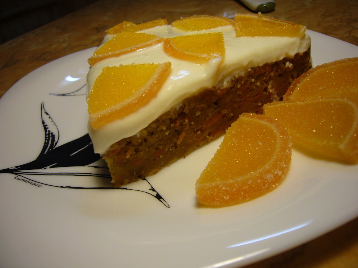 Морковно лимонный пирог