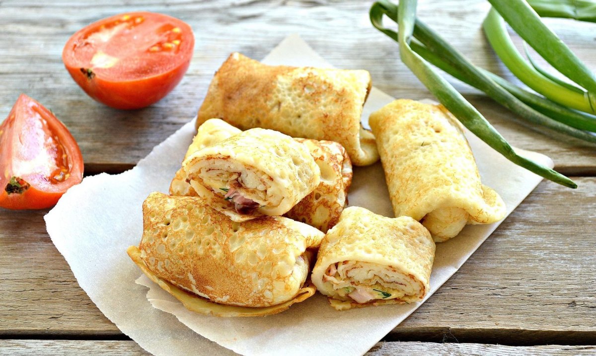 Блинчики с мясом