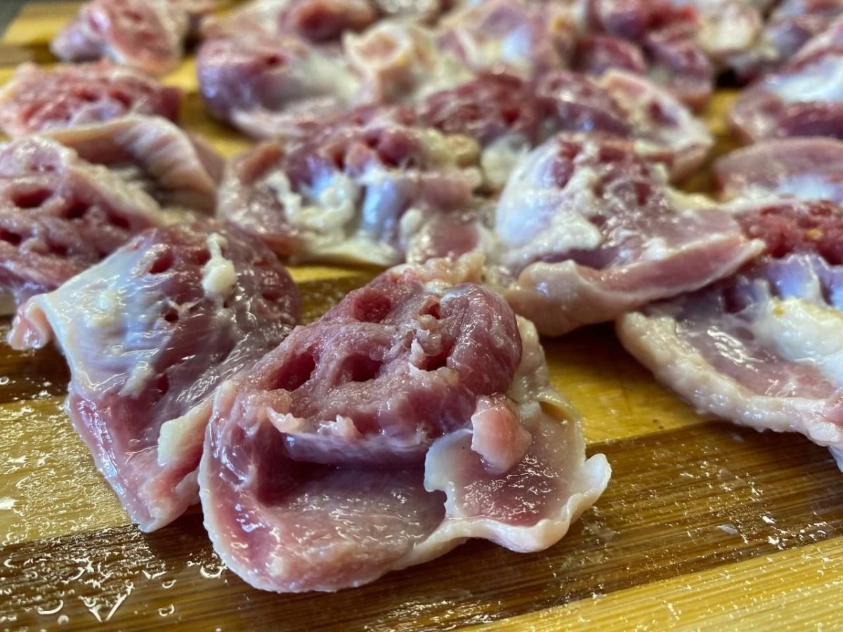 Куриные желудочки неочищенные