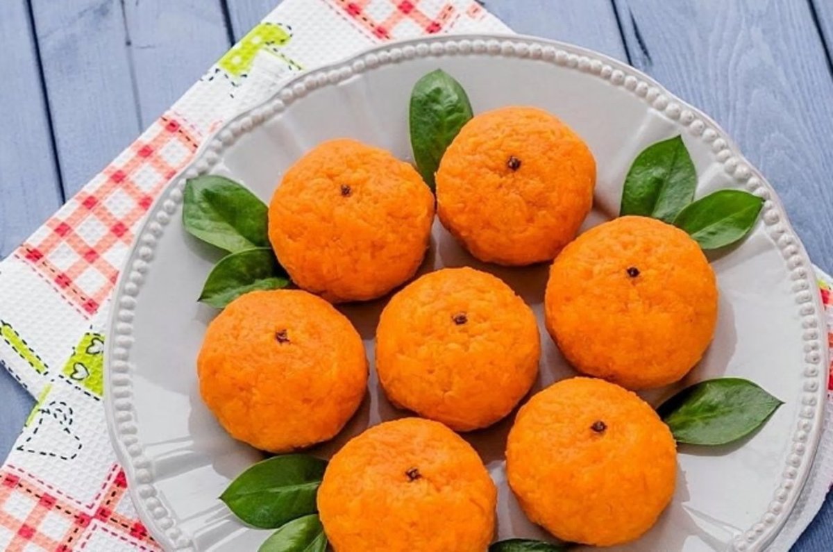Сердечко из моркови