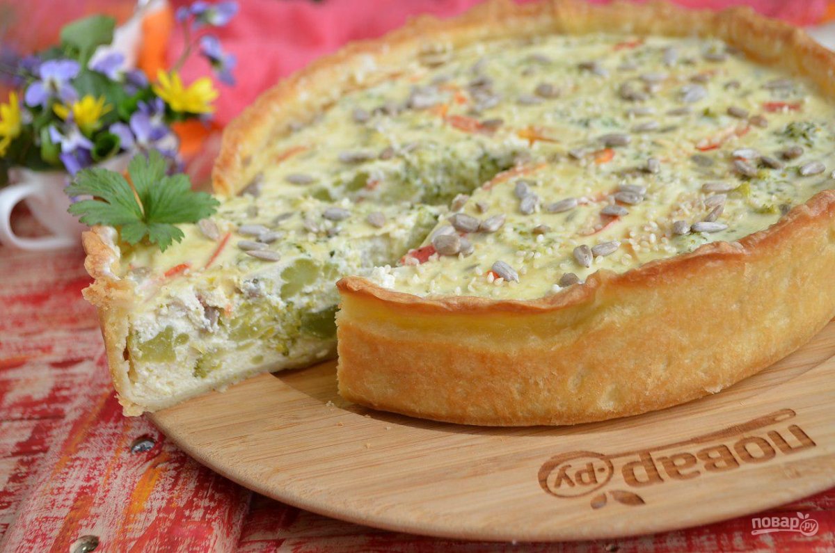 Картофельный КИШ С грибами
