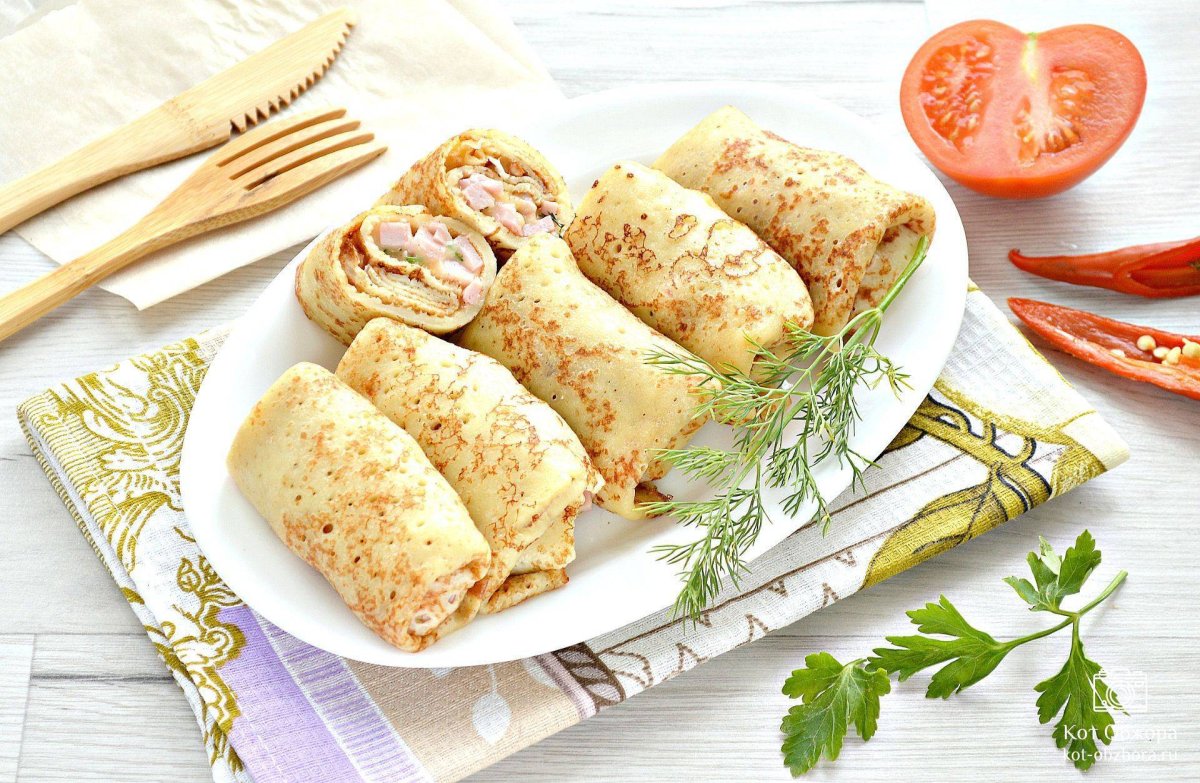 Блины фаршированные