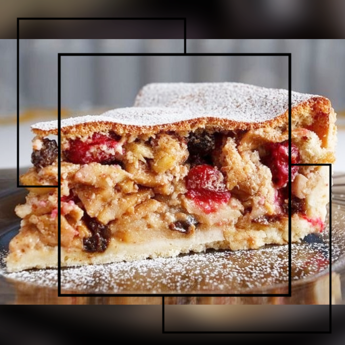 Пирог с яблоком и корицей