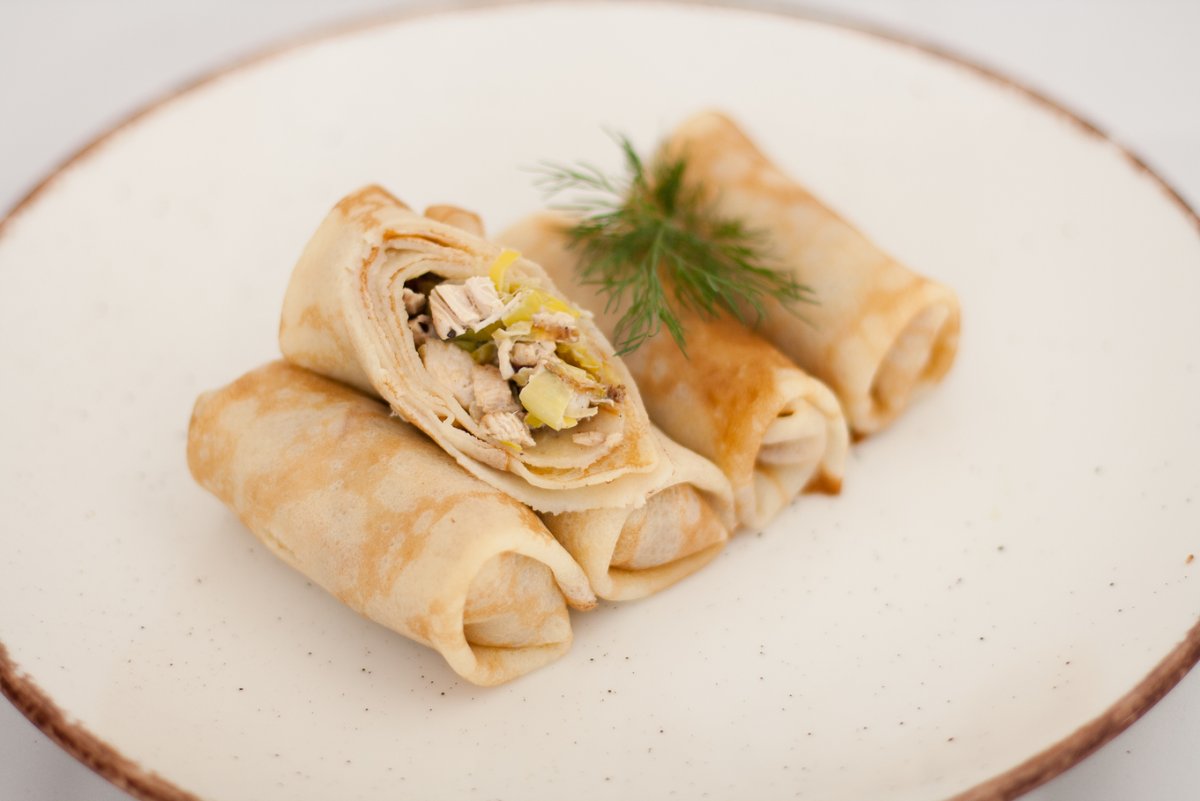 Блинчики с начинкой из курицы