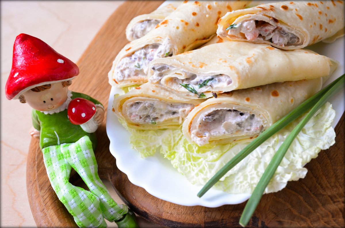 Блины фаршированные