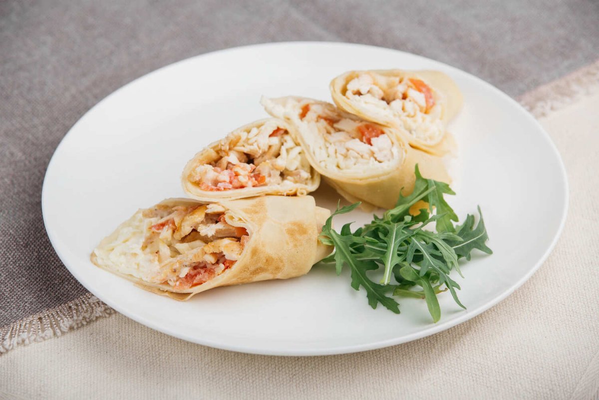 Блины с курицей