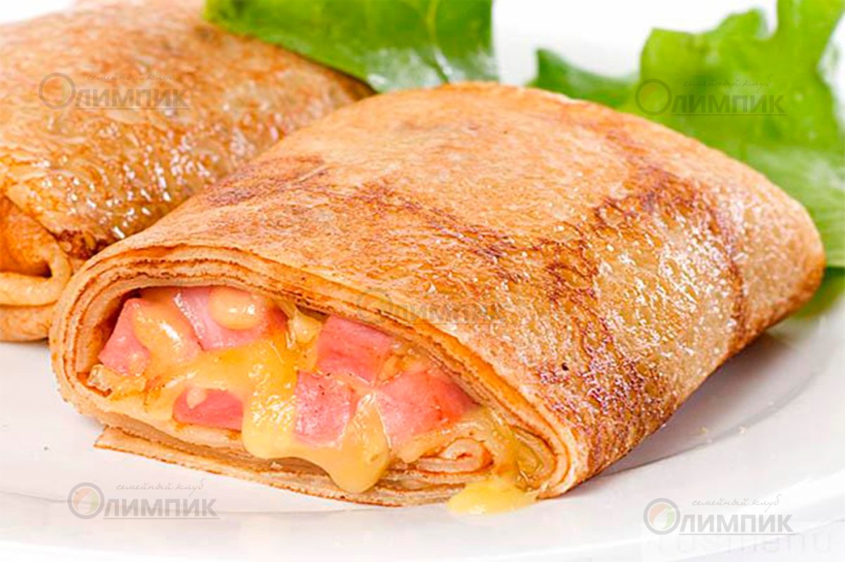 Блинные мешочки с курицей