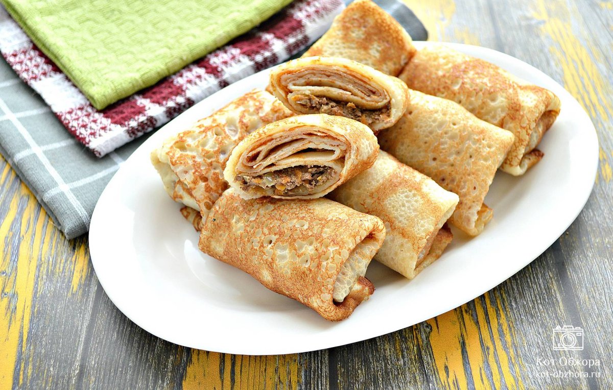 Печеночные рулетики