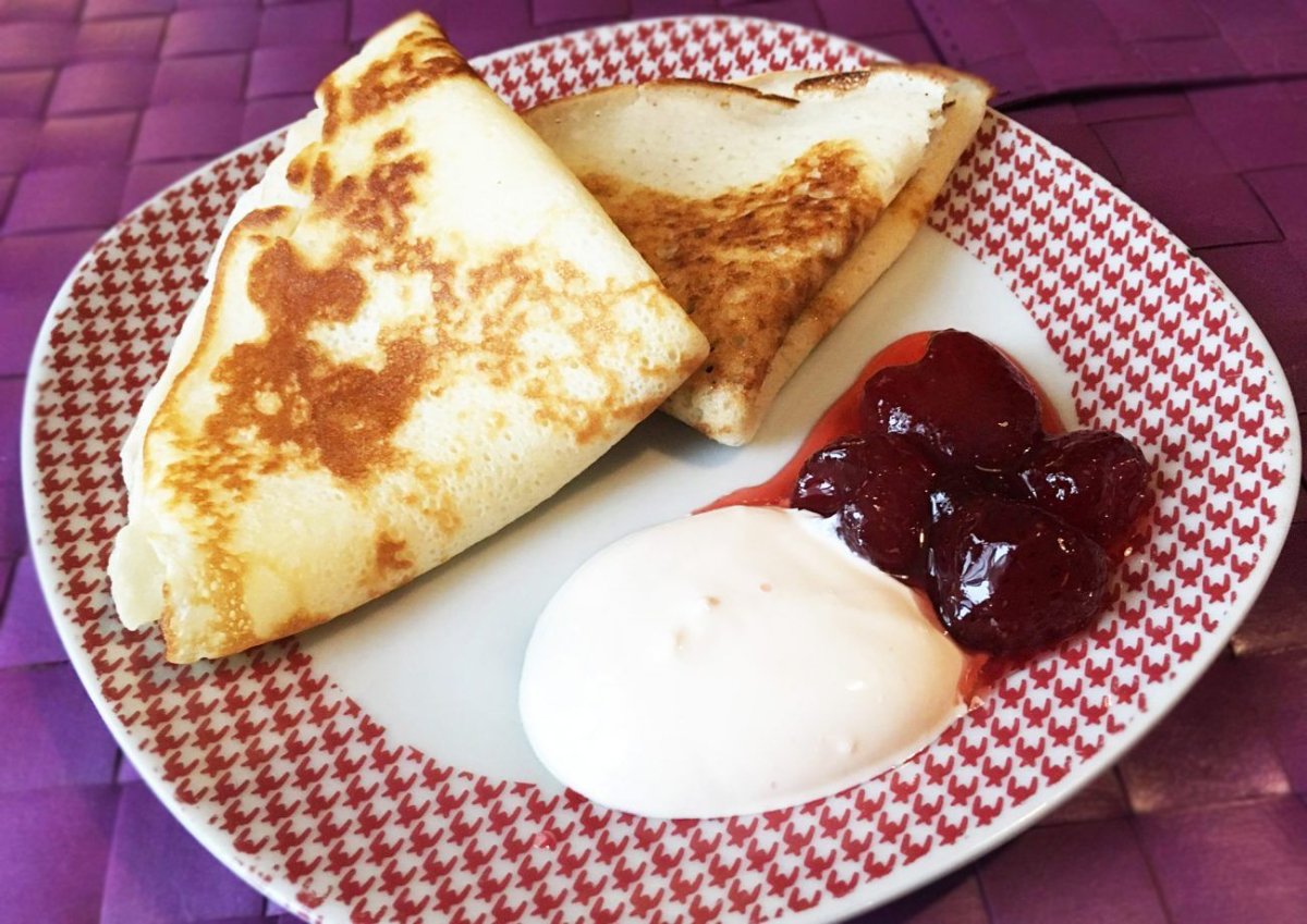 Блины с медом