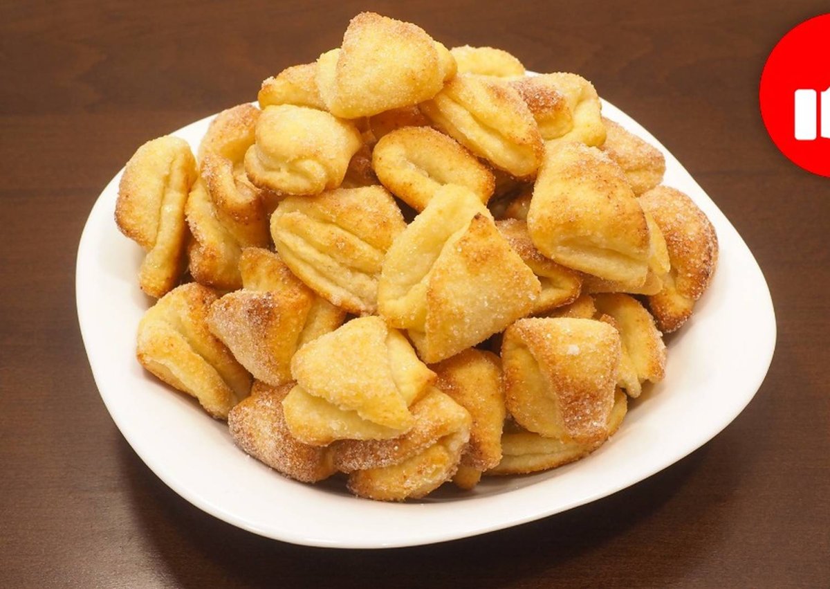 Печенье из творога сердечками