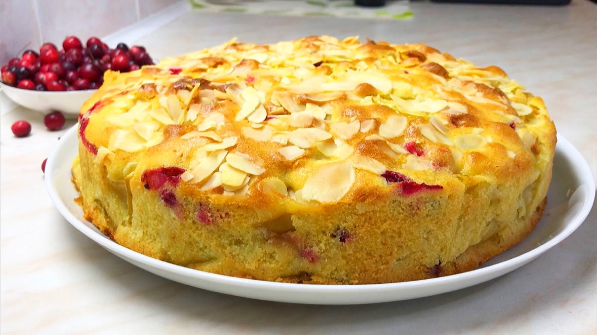 Заливной пирог с мясом и картошкой