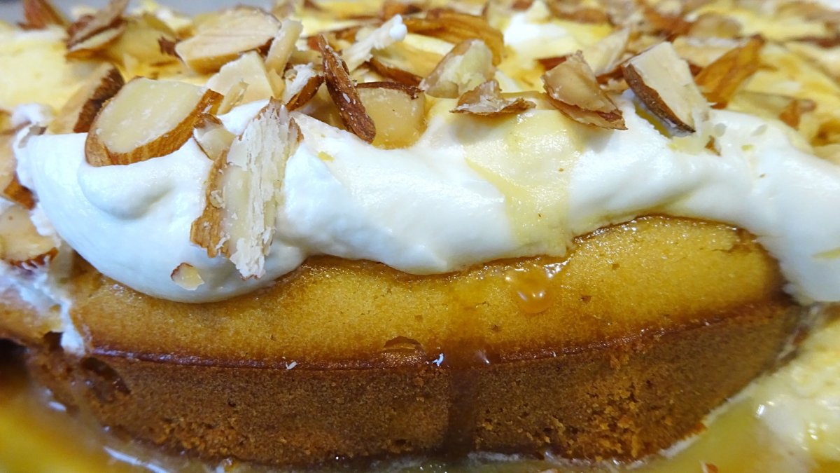 Apple Walnut Caramel Cake