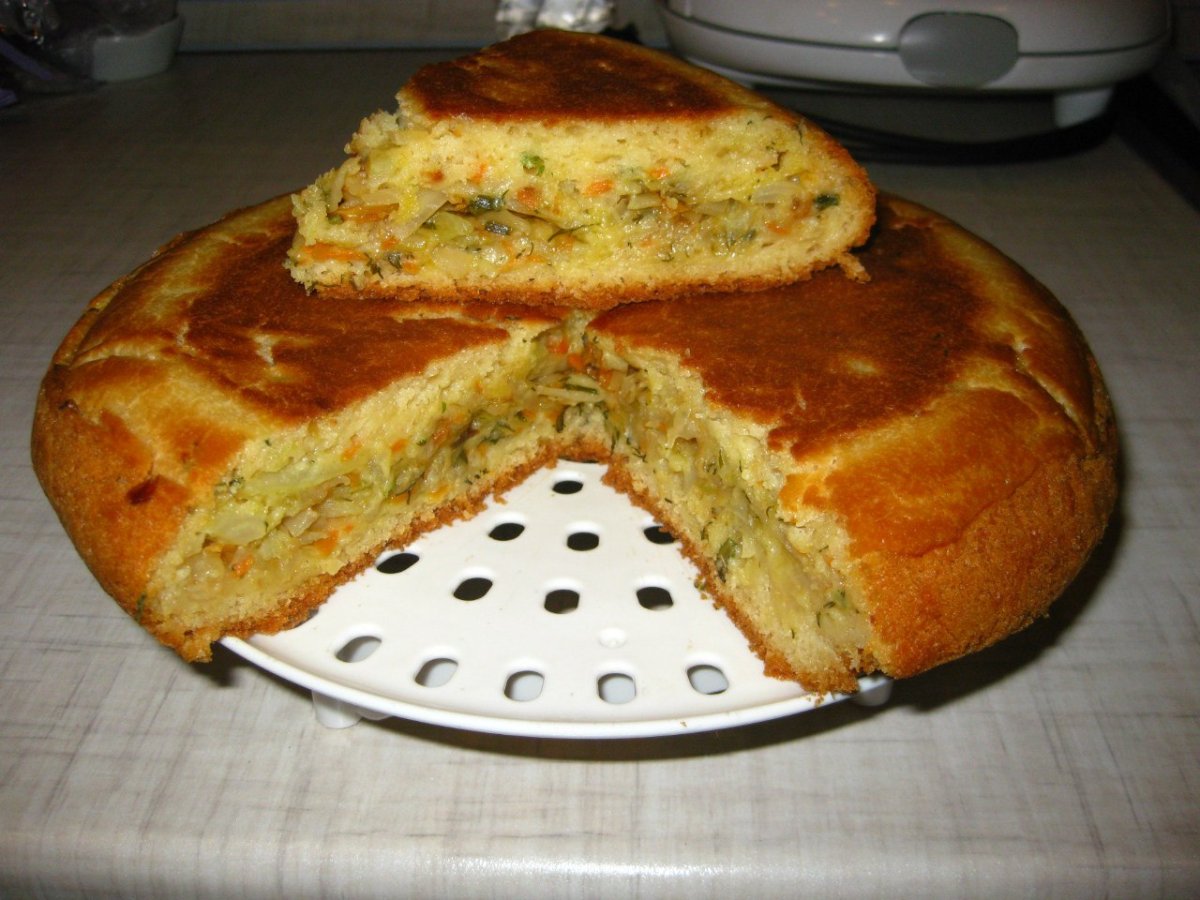 Капустный пирог заливной