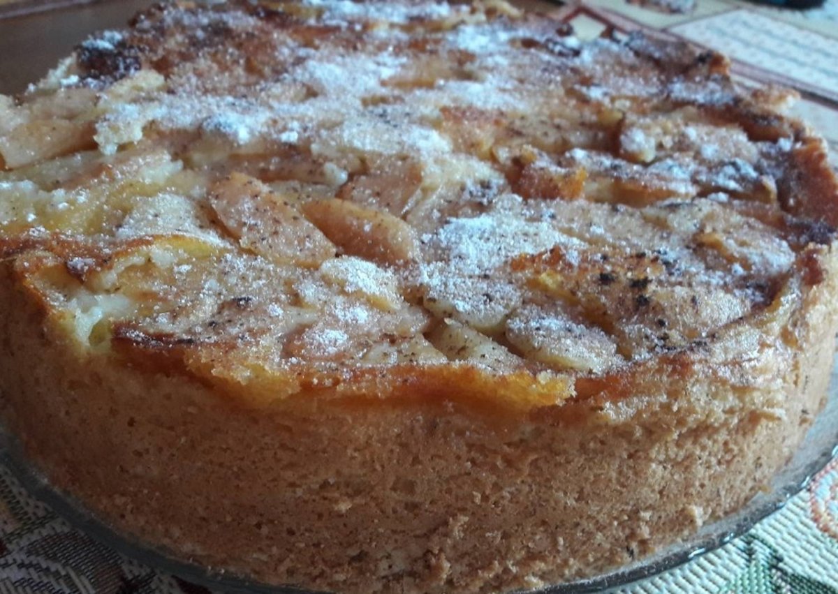 Пирог с яблоками в духовке