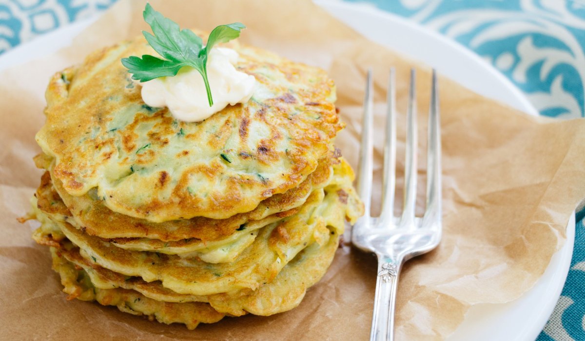 Кабачковые блины с начинкой