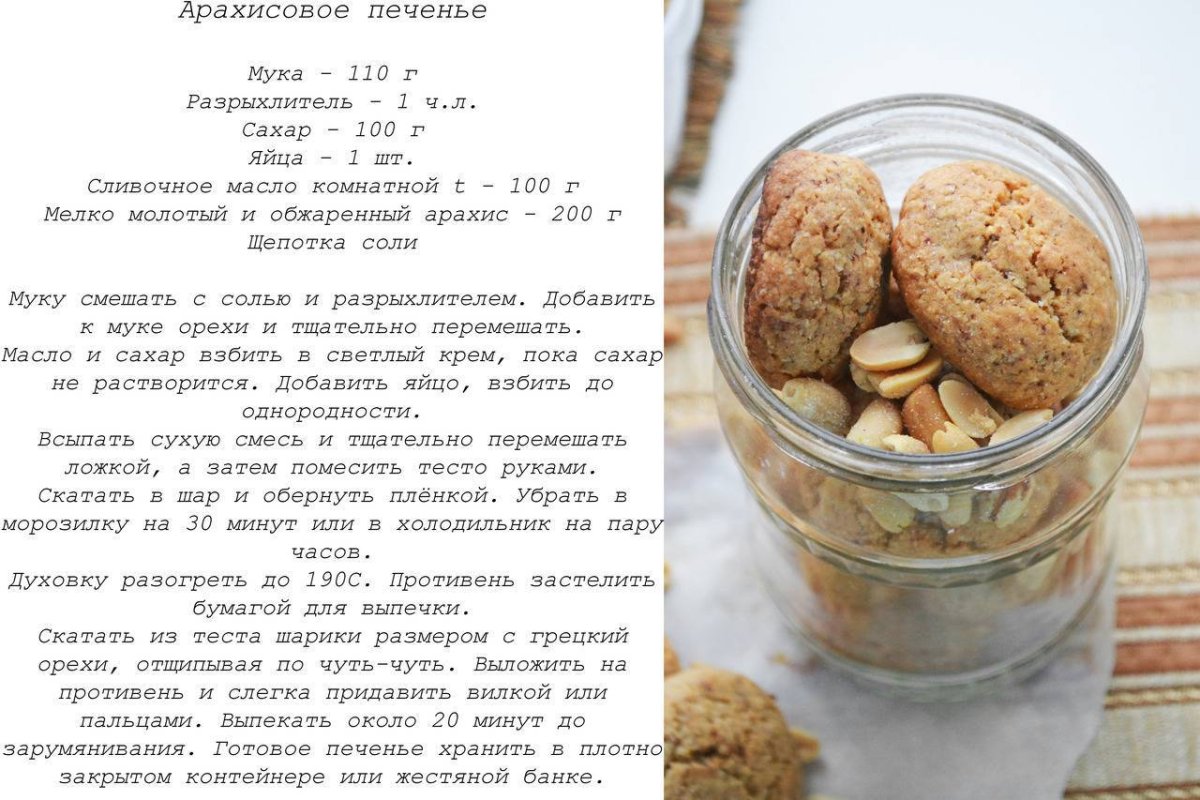 Арахисовое печенье Виктория Мельник