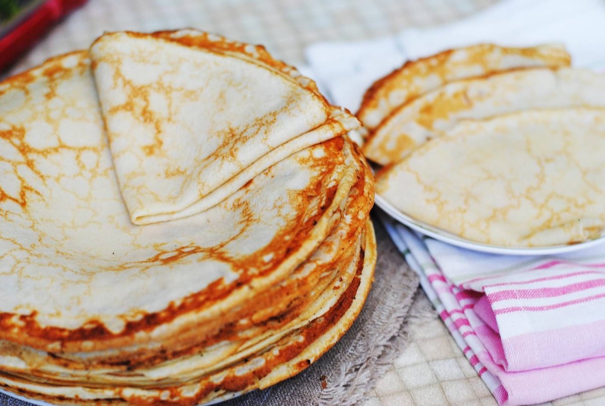 Блины из овсяной муки на молоке