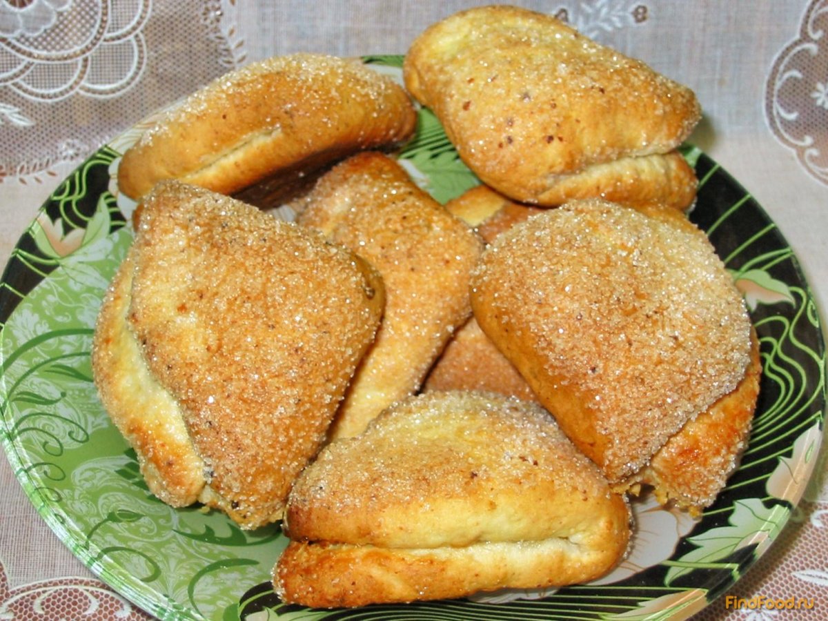 Печенье из творога треугольники с сахаром