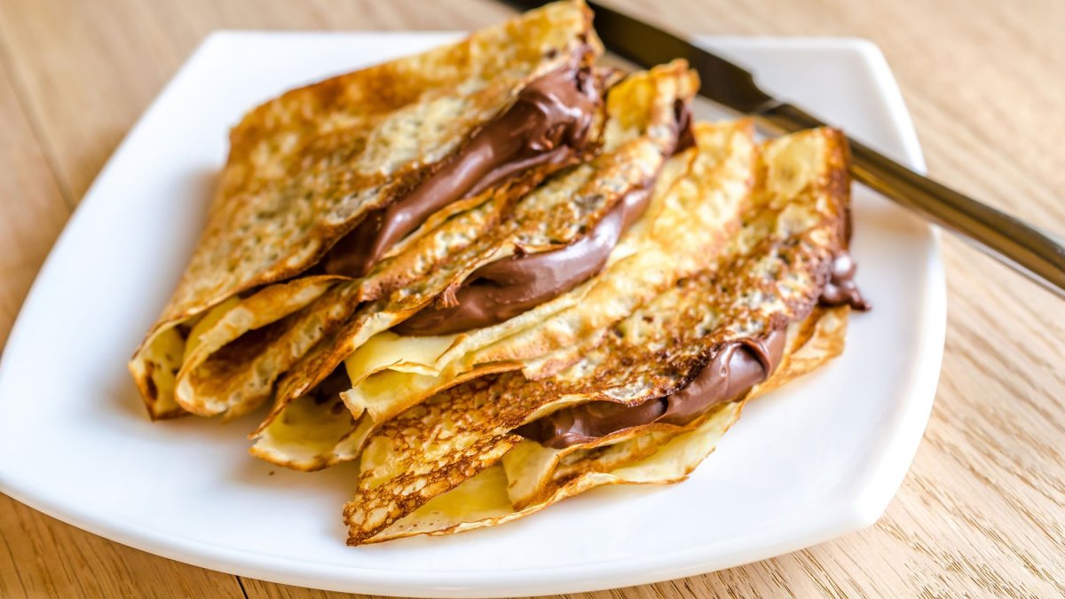 Креп с бананом и Нутеллой