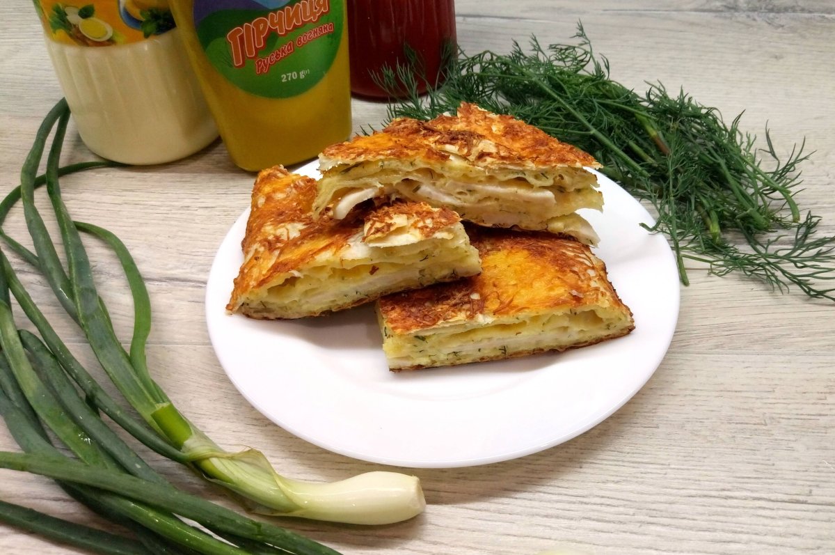Сырный пирог из лаваша