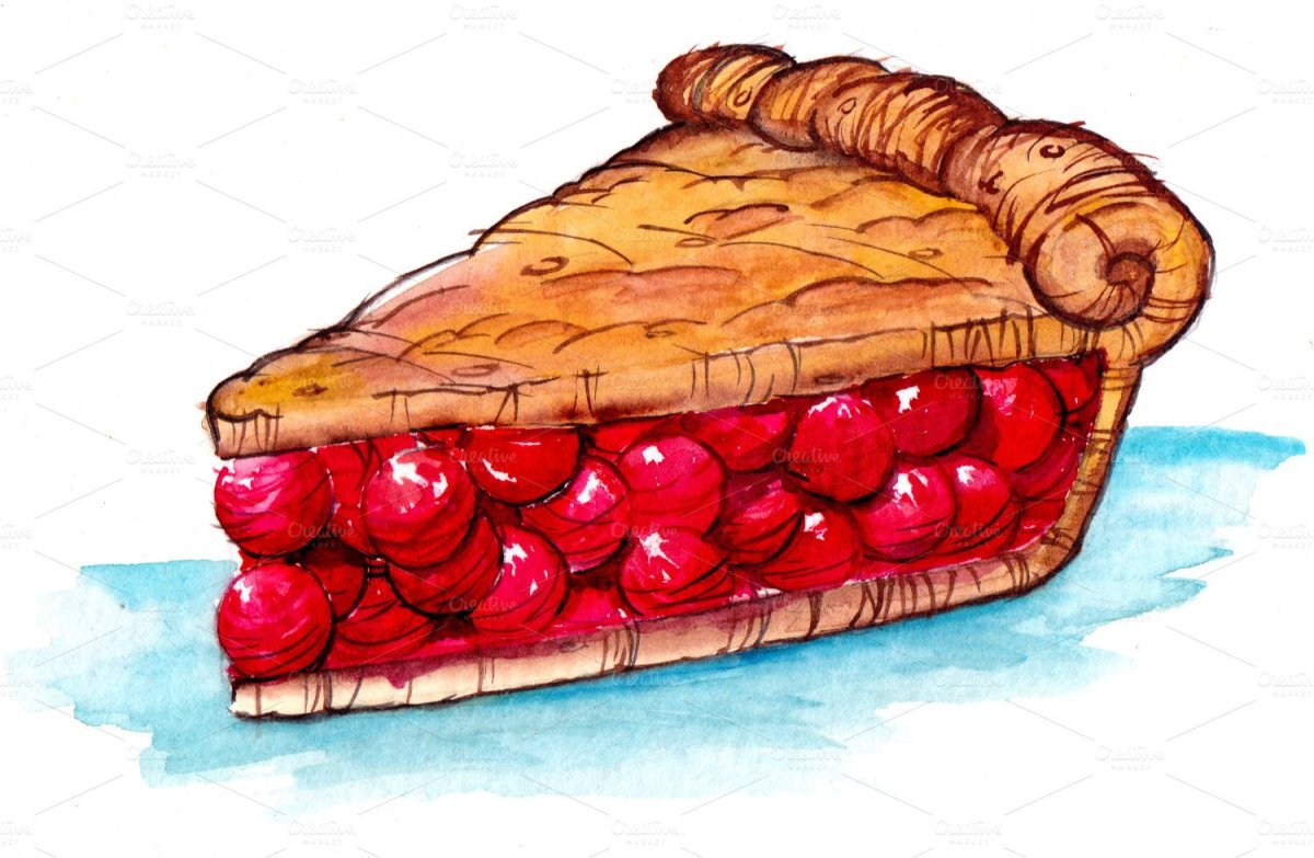 Вишнёвый пирог палитра кисти