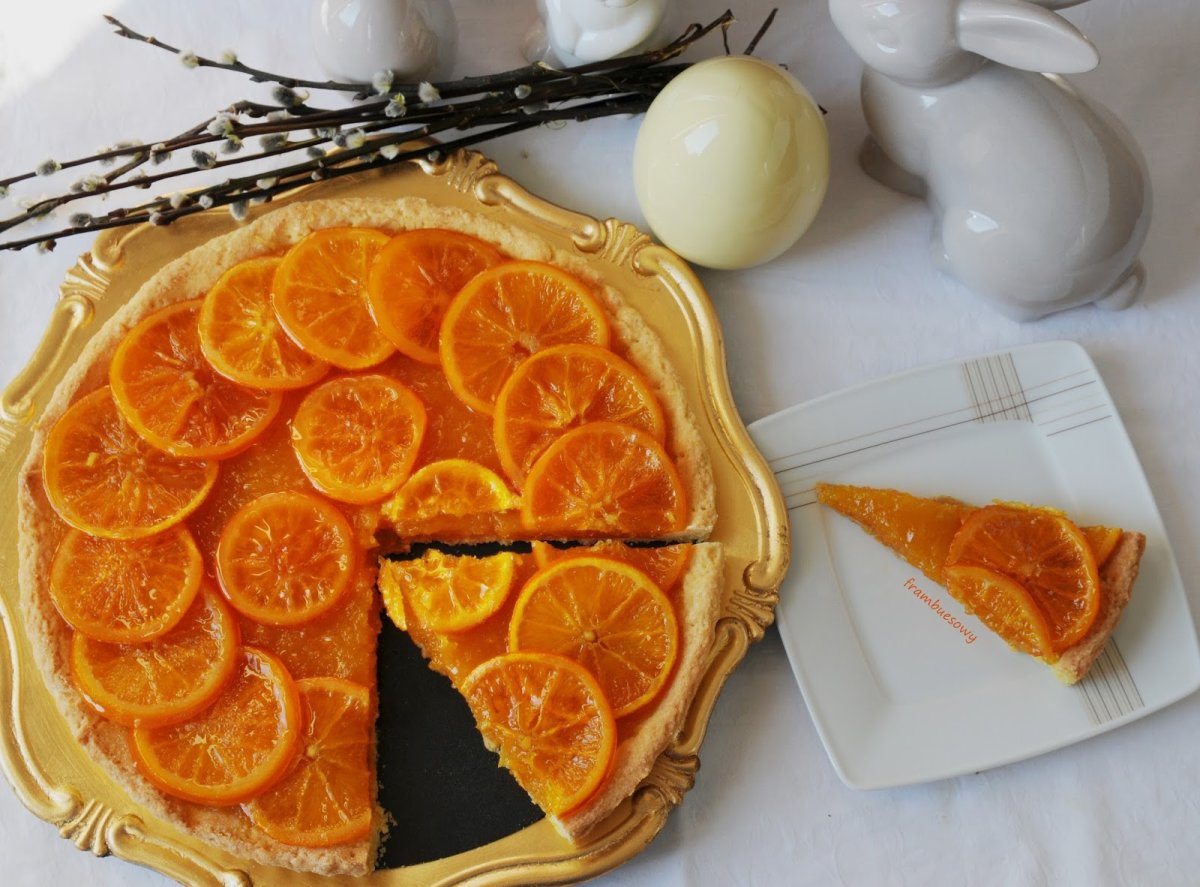 Торт с мандариновой начинкой