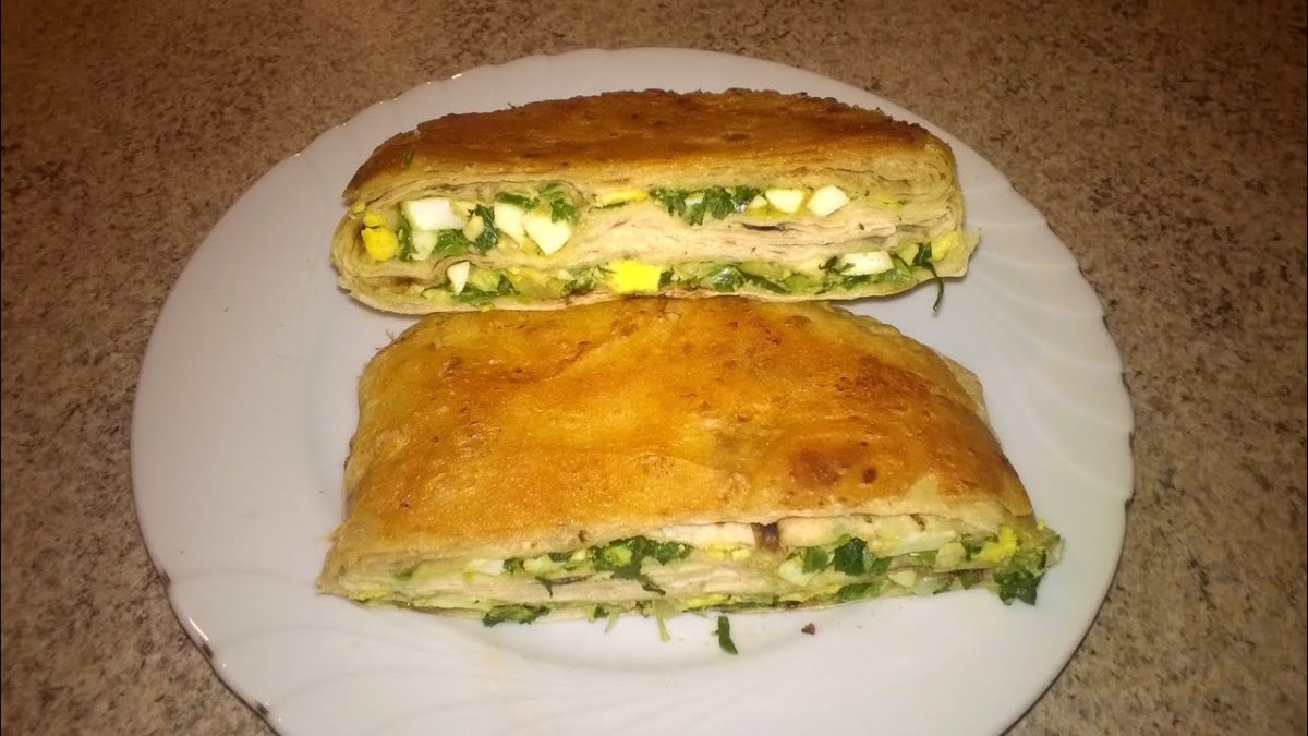 Пирог из лаваша с яблоками в духовке