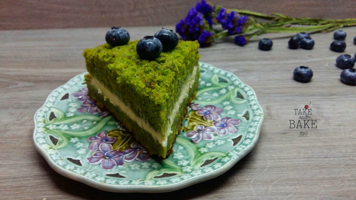 Шпинатный торт с курдом