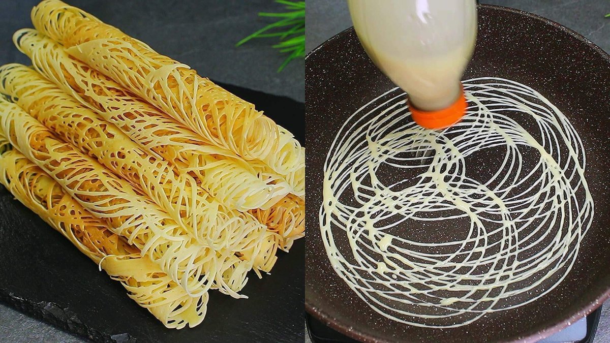 Заварные блинчики на молоке