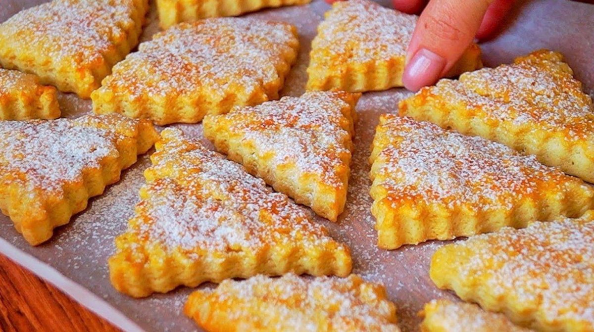 Сахарное песочное печенье