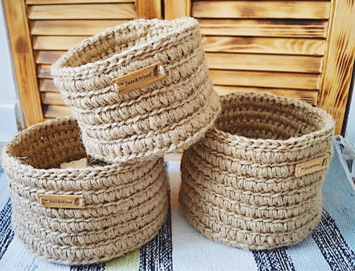Корзина из джута икеа
