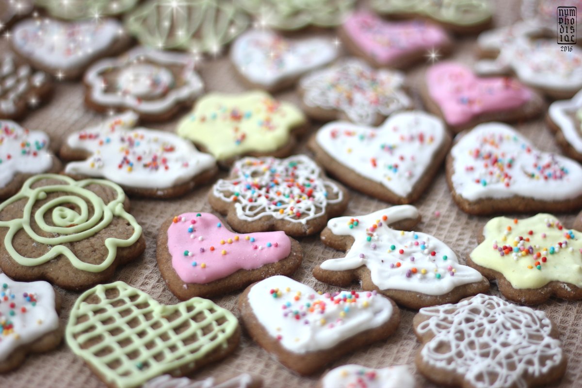 Печенье с красивыми украшениями
