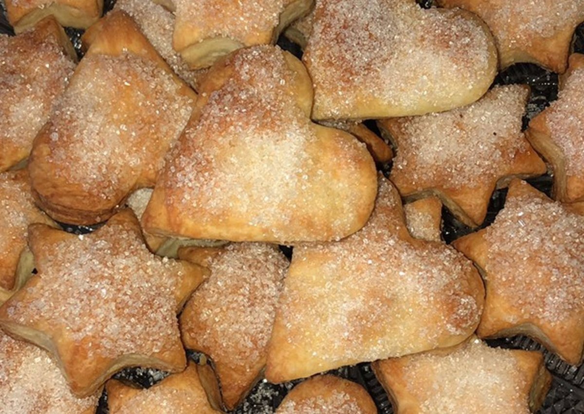 Печенье из слоеного тес