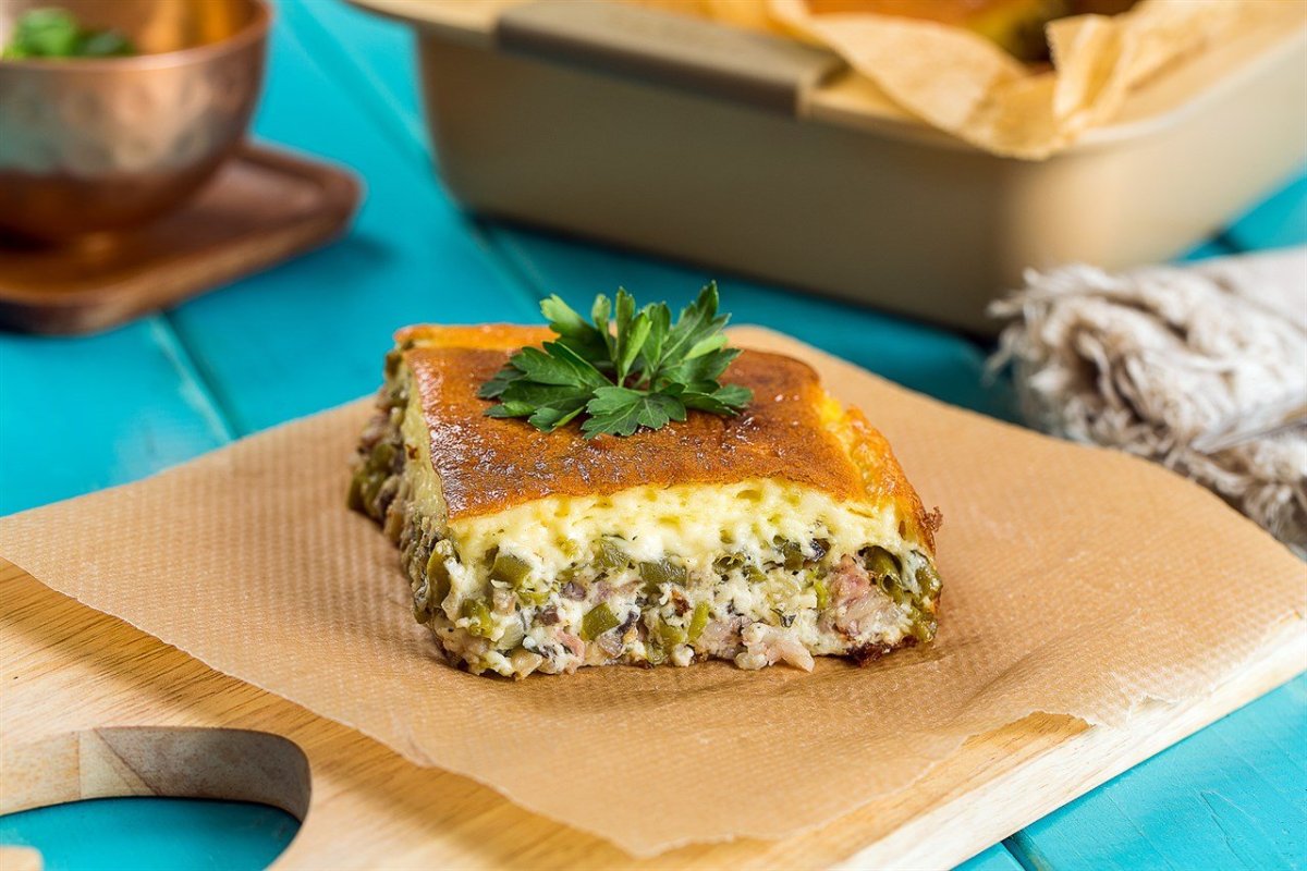 Заливной пирог с мясом
