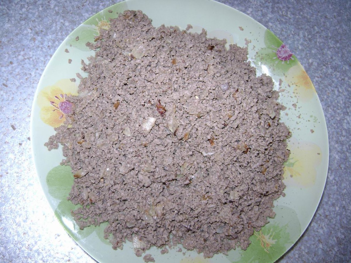 Начинка для пирогов из печени говяжьей