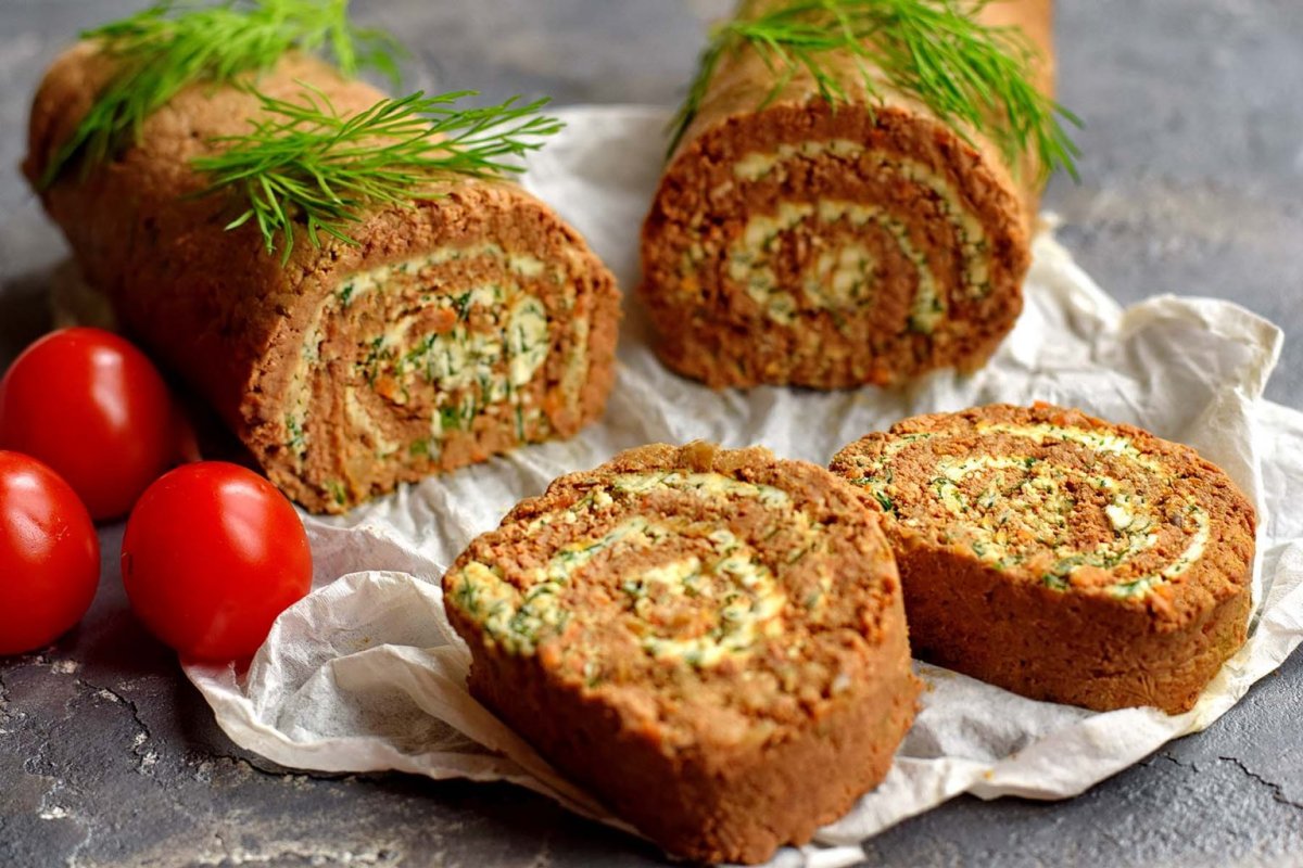 Печеночные рулетики