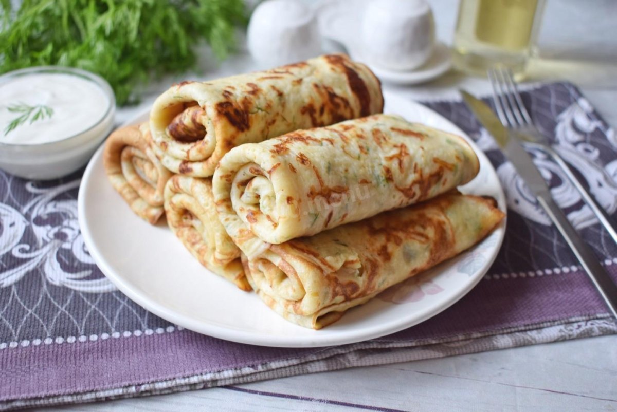 Эластичные блины на молоке