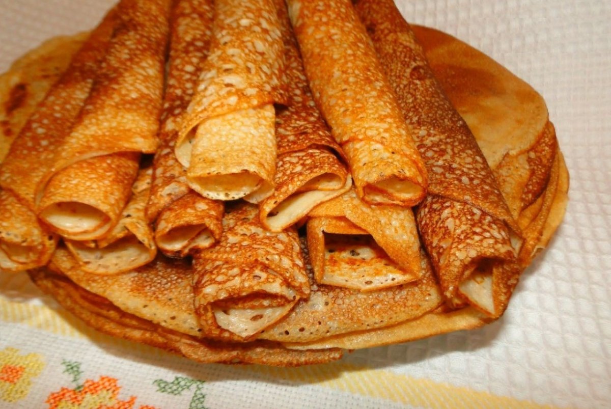 Рецепт блины с мясом от профессионал поваров