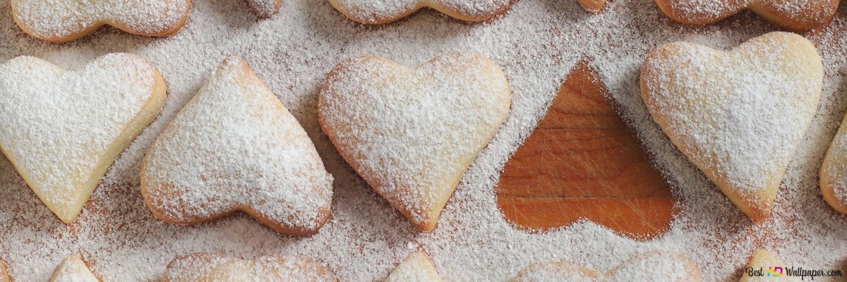 Печенье бисквитные сердечки