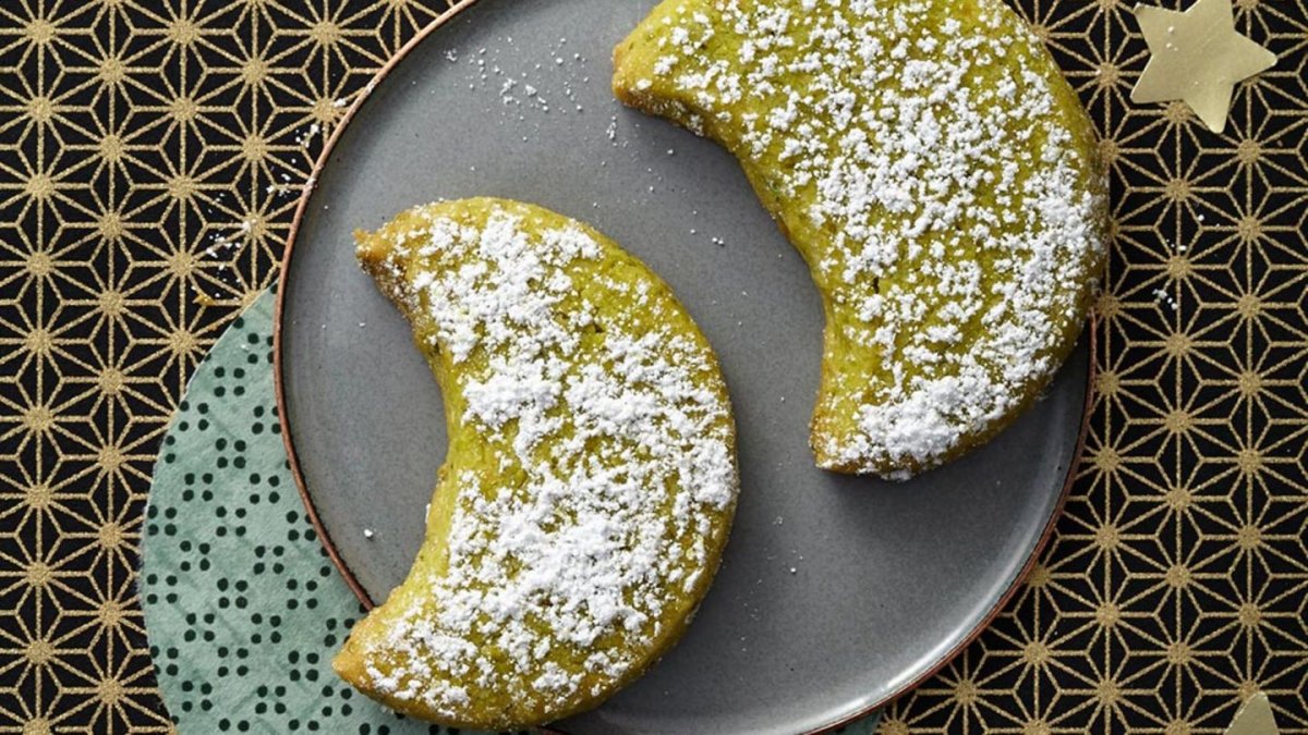 Печенье рогалики с сахаром