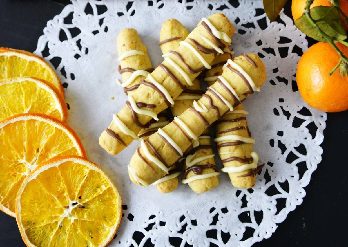 Печенье мандариновые палочки