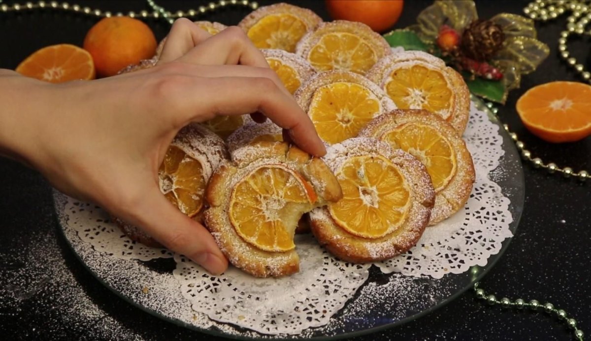 Печенье с мандаринами