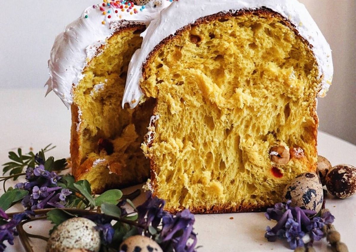 Пасхальный шафрановый кулич