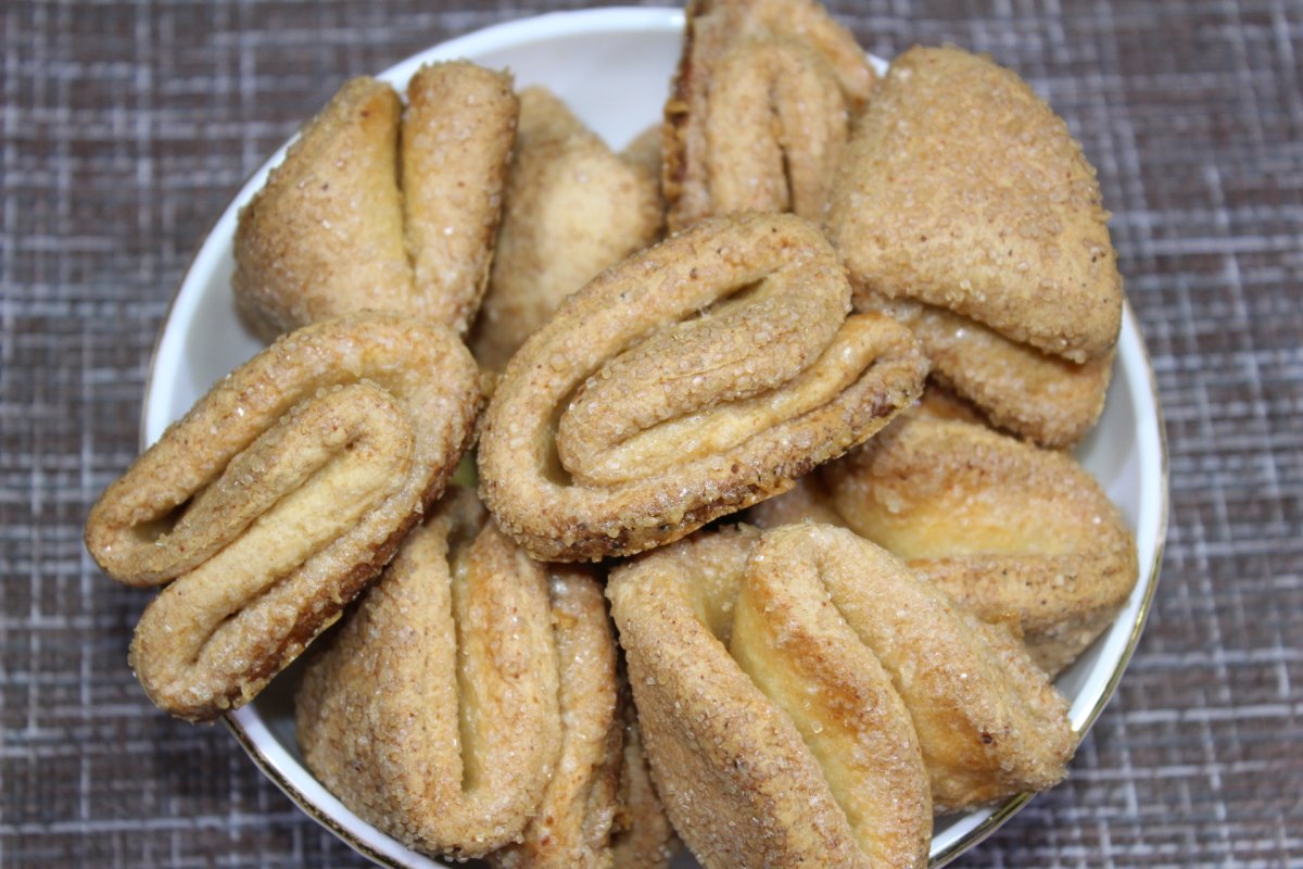 Печенье ушки из творога