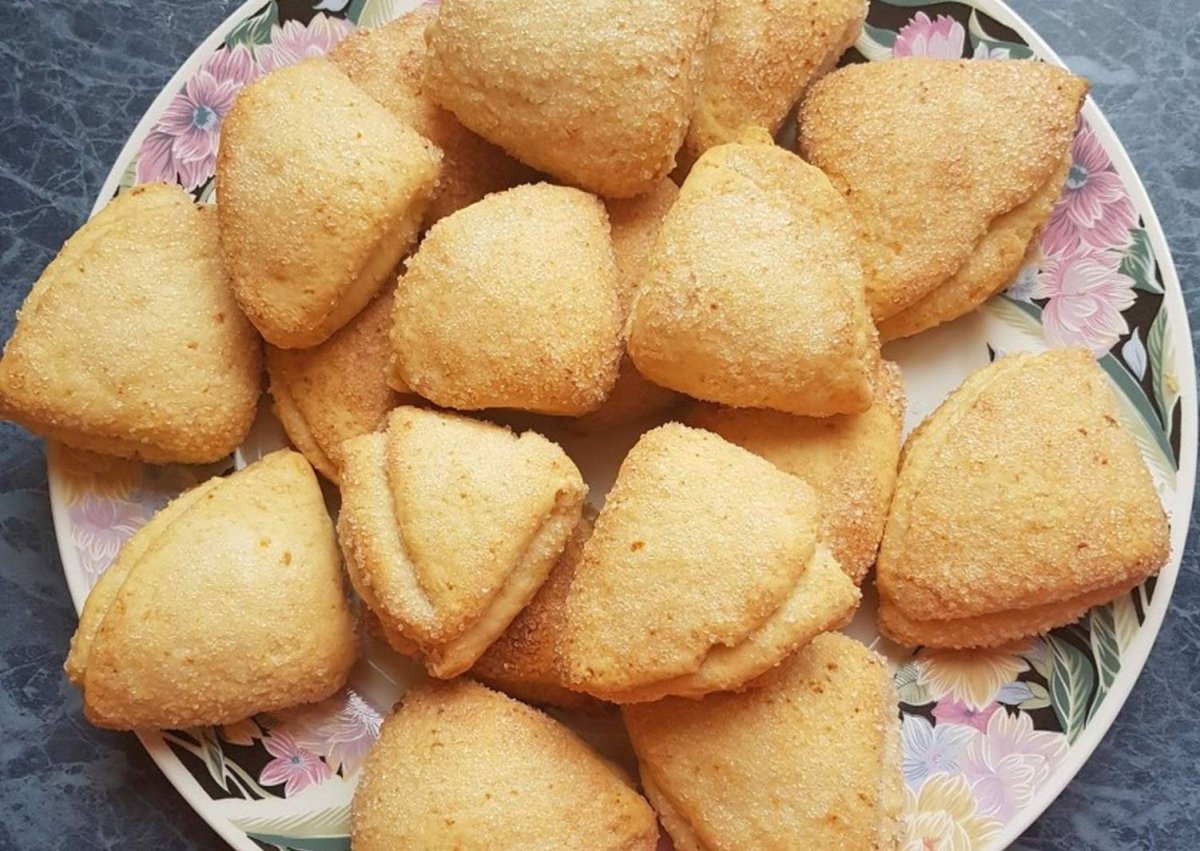Вкусное творожное печенье