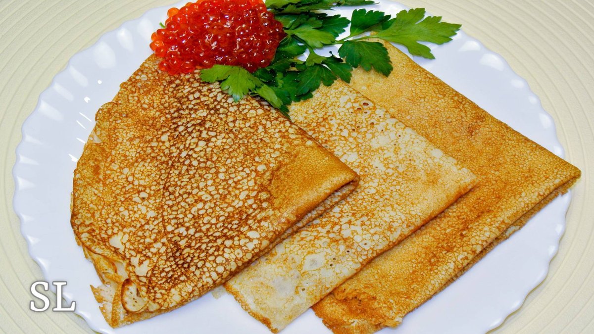 Классические блины на молоке
